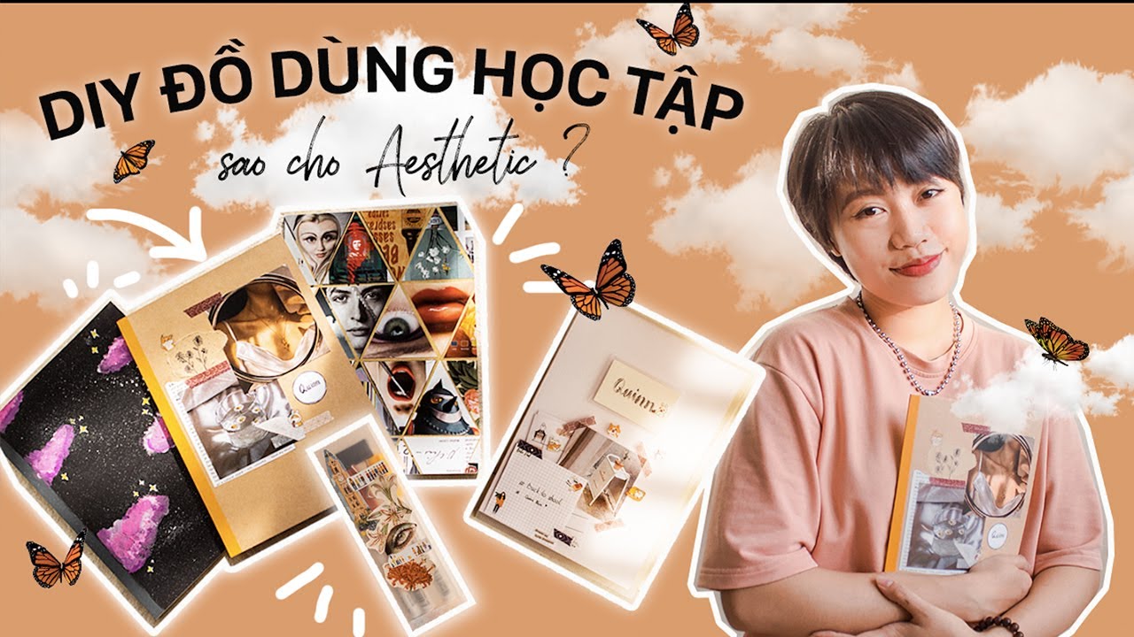 TRANG TRÍ ĐỒ DÙNG HỌC TẬP AESTHETIC CÙNG QUINN